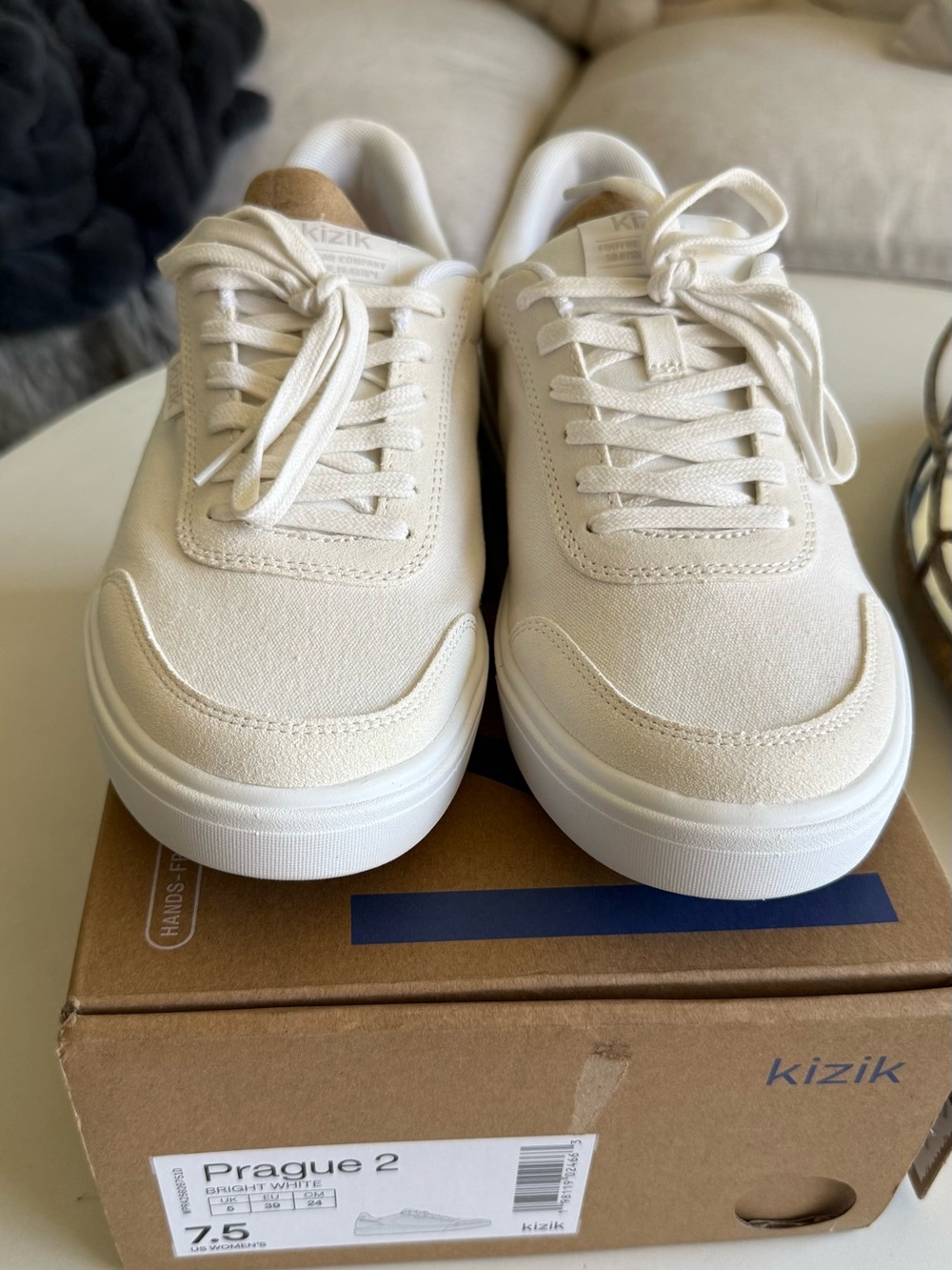 Kizik Women's Prague 2 Casual Sneakers in Cream